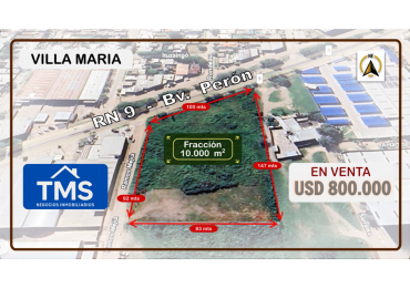 Increible terreno sobre Ruta 9 - Villa Maria (CBA)